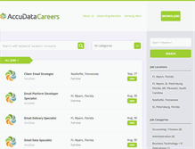 Tablet Screenshot of accudatacareers.com